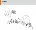 Stihl MS 192 T Gasoline Chainsaw Spare Parts